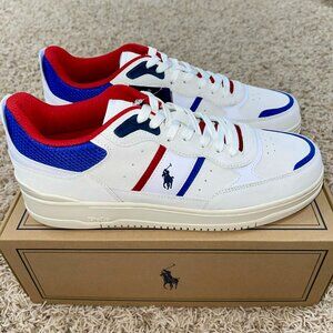 Polo Ralph Lauren Men's Masters Sport Leather-Suede Sneakers Shoes Size 12 (New)